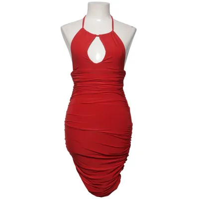 Robe dos-nu (Rouge) de Femme Luxe Élasthane, Polyester