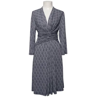 Omlottklänning (Blå, Vit) från Ilse Jacobsen Hornbæk Elastan, Polyester