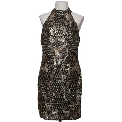 Robe de cocktail (Noir, Or) de Quiz Élasthane, Polyester