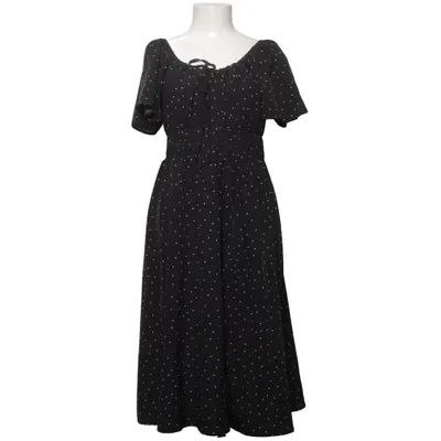 Dress (Black, White) from Shein Curve Elastane, Polyester