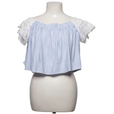 Crop top (Blå, Hvid) fra Agua Bendita Elastan, Polyamid, Polyester