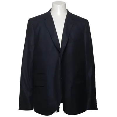 Blazer (Bleu) de Halston Cachemire, Cupro, Laine