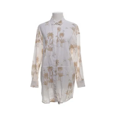 Shirt dress (White, Beige) from Desmond & Dempsey x H&M Cotton, Linen