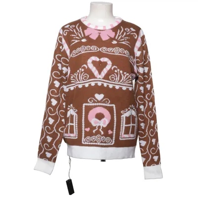 Julesweater (Brun, Pink, Hvid) fra Rusta Akryl