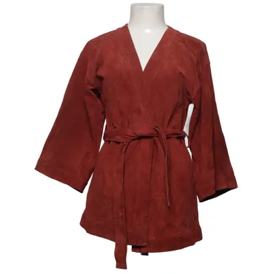 Lederjacke (Rot) von Never Denim Wildleder