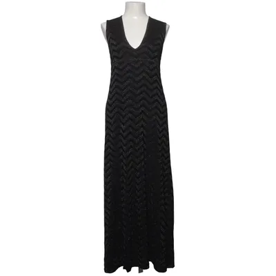 Maxi jurk (Zwart, Zilver) van Zara Knit