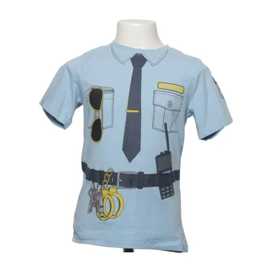T-shirt (Blauw, Meerkleurig) van Mywear Young Katoen, Elastaan