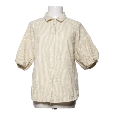 Short sleeve shirt (Beige, White) from Hema Cotton
