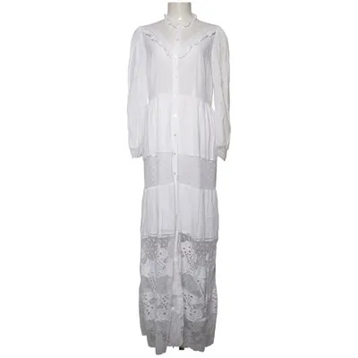 Robe chemise (Blanc) de French Connection Coton, Polyamide