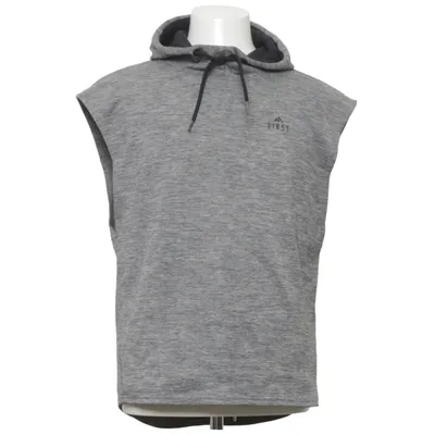 Short sleeve hoodie (Gray) from First Cotton, Polyester