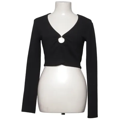Crop top (Zwart) van Pink Woman Elastaan, Polyester