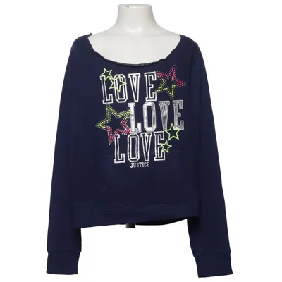 Sweatshirt (Blå) fra Justice Bomuld, Polyester