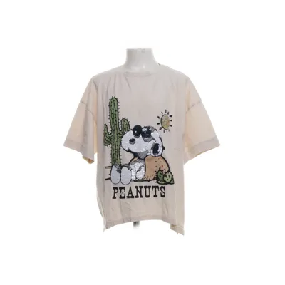 T-shirt (Beige, Flerfarvet) fra Zara Bomuld