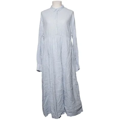 Robe longue (Blanc, Bleu) de American Vintage Coton, Lin, Viscose