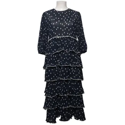 Kjole (Blå, Hvid) fra Ganni Polyester