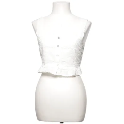 Crop top (White) from Forever 21 Cotton