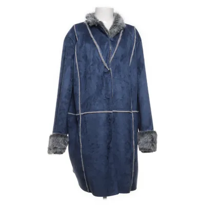 Veste en peau de mouton retournée (Bleu, Gris) Fausse fourrure, Polyester