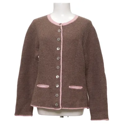 Cardigan (Brown, Pink) from Donna Lane Polyamide, Wool