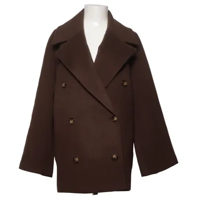 Manteau (Marron) de Wakakuu Icons Polyester, Viscose, Laine