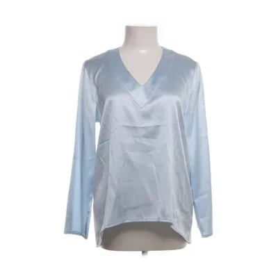 Blus (Blå) från Modes Stockholm Elastan, Silke