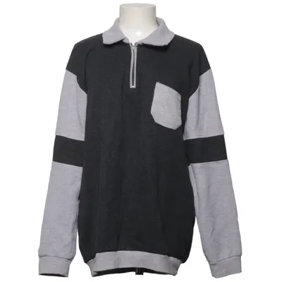 Sweatshirt (Zwart, Grijs) van Identic Katoen, Polyester