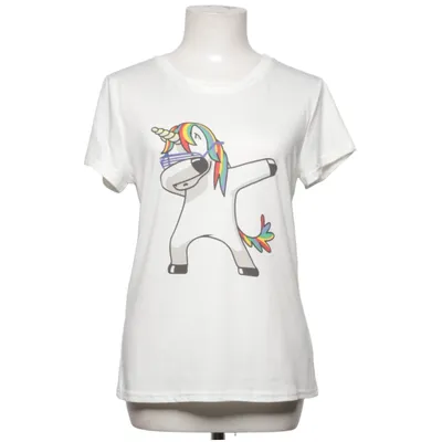T-shirt (Wit) van Fancyqube Elastaan, Polyester