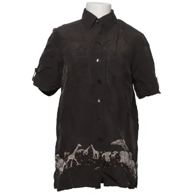 Short sleeve shirt (Brown) from Laura Kent Cupro
