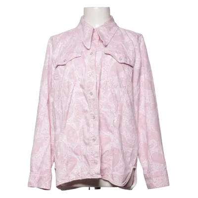 Denim jacket (Pink, White) from Ganni Lyocell, Organic cotton