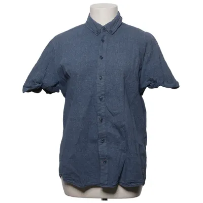 Chemise à manches courtes (Bleu) de Blend Denim Coton