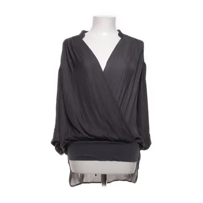 Wikkelblouse (Grijs) van Summum Woman Katoen, Elastaan, Polyester