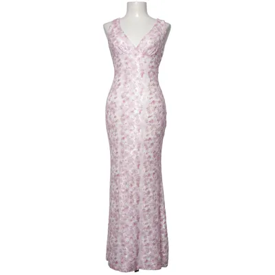 Robe longue (Rose, Blanc) de Beginning Boutique Élasthane, Polyamide, Polyester