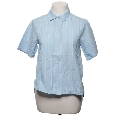 Korte mouwen shirt (Blauw, Wit) van Basic Apparel Organisch katoen