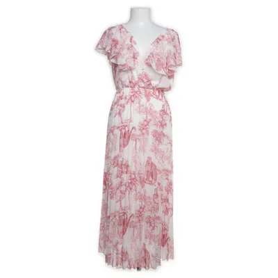 Dress (White, Red) from Senes Elastane, Polyester, Viscose