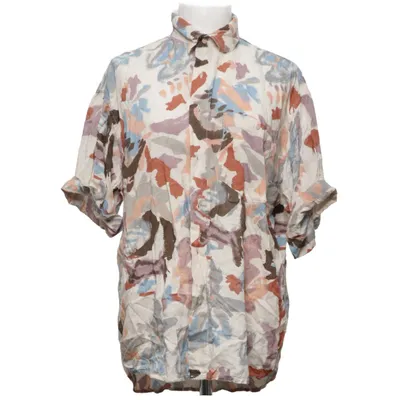 Kortärmad skjorta (Beige, Flerfärgad) från Trend Collection Viskos