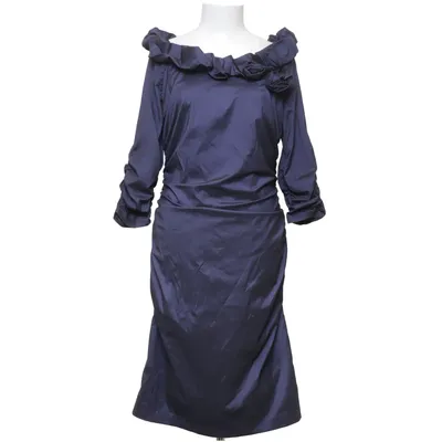 Dress (Blue) from Barbara Schwarzer Elastane, Polyamide, Polyester, Viscose