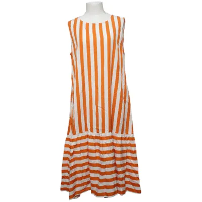 Kjole (Orange, Hvid) fra Bruuns Bazaar Tencel