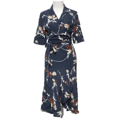 Robe portefeuille (Bleu, Multicolore) de Ganni Viscose