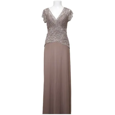 Avondjurk (Beige) van Mariposa Elastaan, Polyamide, Polyester