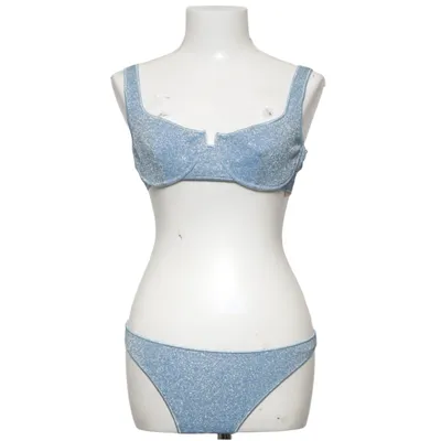 Bikini (Blue) from Oseree Elastane, Metallic fiber, Polyamide