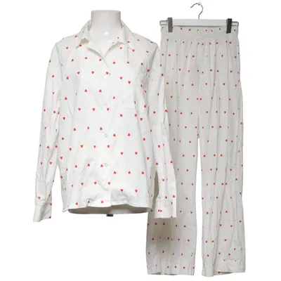 Pajamas (White, Red) from Design by Si Cotton