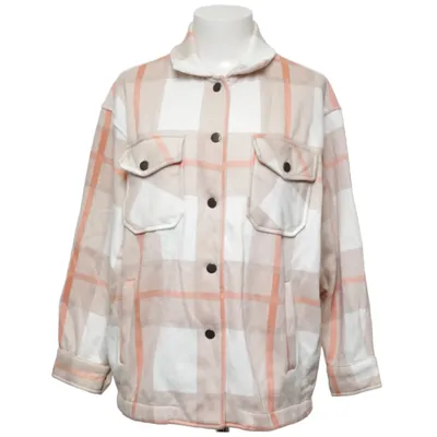 Överskjorta (Beige, Vit) från Rising Bomull, Polyester