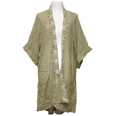 Cardigan (Green, Beige) from Mandala Cotton