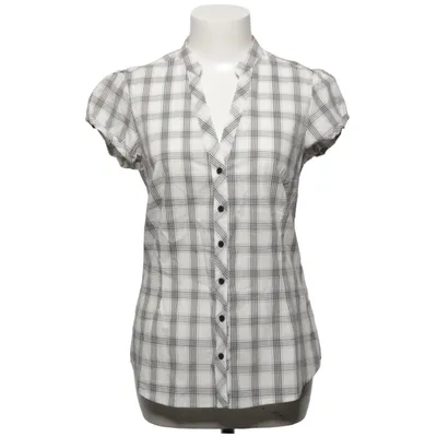 Short sleeve shirt (White, Black) from Lindex Cotton, Elastane