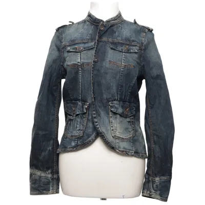 Jeansjacka (Blå) från Denim by Lindex Bomull, Elastan