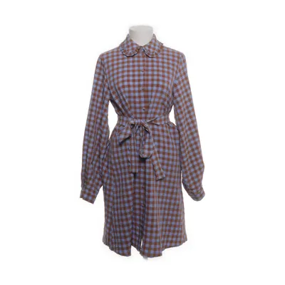 Blousejurk (Bruin, Blauw) van Selected Femme Elastaan, Polyester
