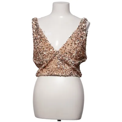 Crop top (Beige) van Vera & Lucy Polyester