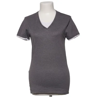 T-shirt (Grau, Weiß) von Solid Jeans Baumwolle, Polyester