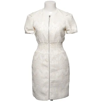 Dress (White) from Maje Cotton, Elastane, Polyamide, Polyester, Viscose
