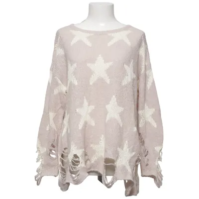 Sweater (Beige, Hvid) fra Wildfox Akryl, Polyamid, Viscose, Uld