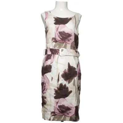 Dress (Purple, Beige, Brown) from Flare Collection Linen